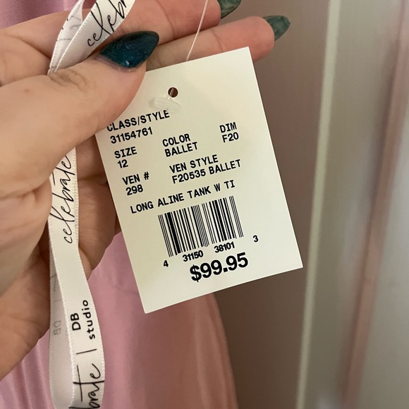 NWT David’s Bridal Bridesmaids Dress in Ballet Pink - Picture 5 of 8